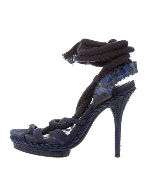 dior sandals navy|christian dior sandals tie up.